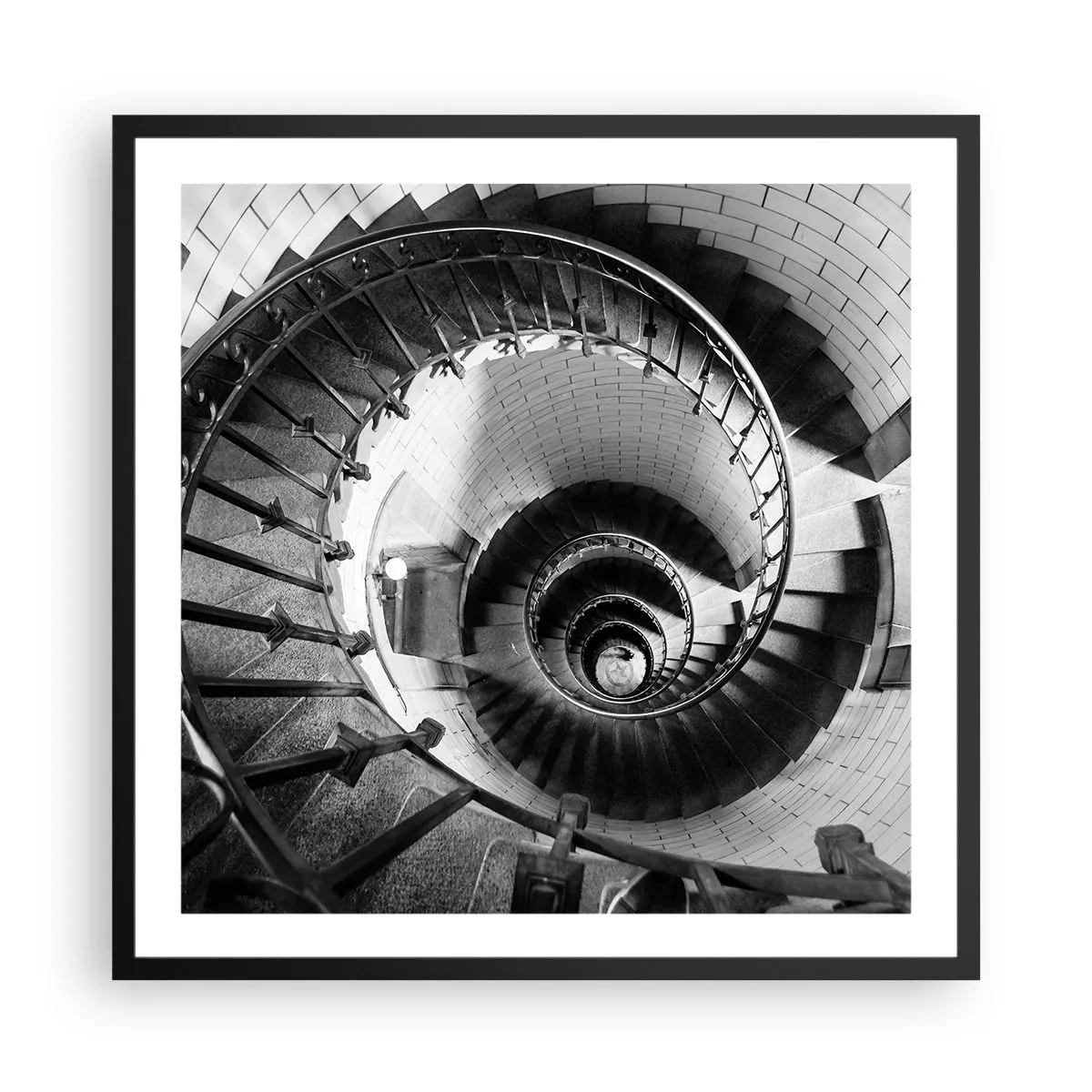 Poster in cornice nera - Ancora più in alto - 60x60 cm