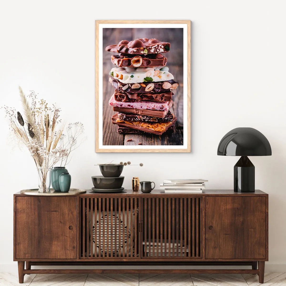 Poster in cornice rovere chiaro - Deliziosa prospettiva - 70x100 cm