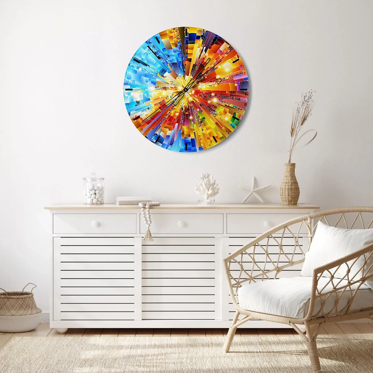 Orologio da parete - Orologio in Vetro - In medias res - 40x40 cm