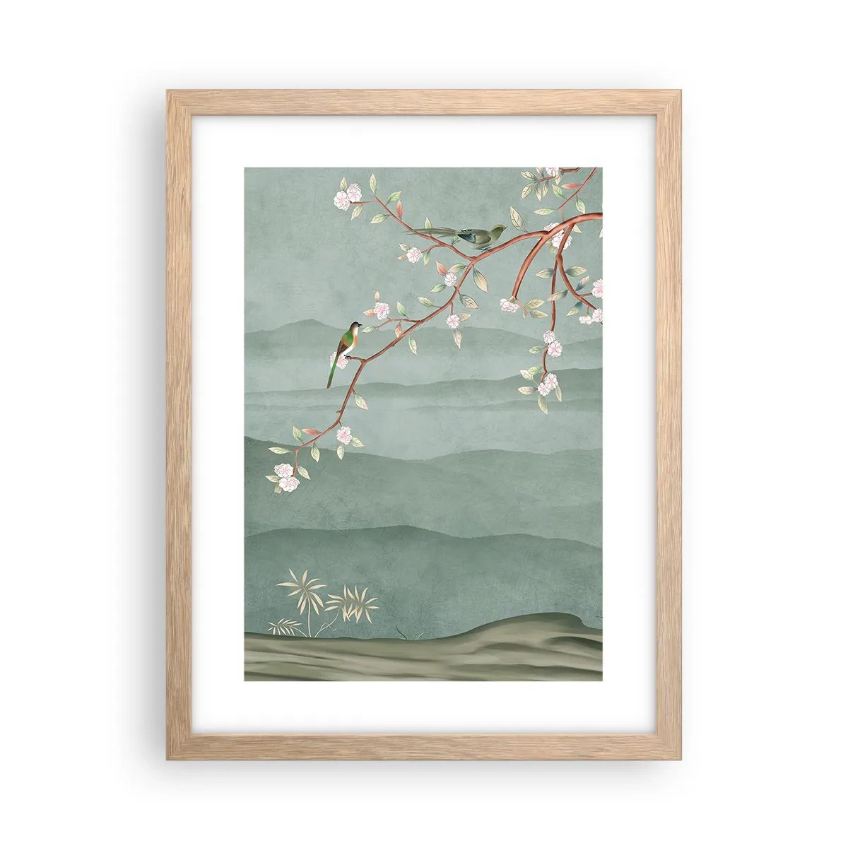 Poster in cornice rovere chiaro - Eccoti primavera - 30x40 cm