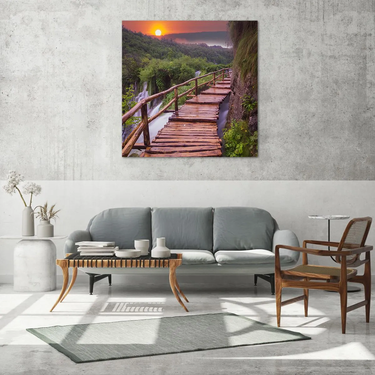 Quadro su vetro - Una bellezza incredibile - 60x60 cm