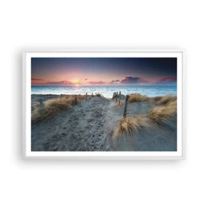 Poster in cornice bianca - Hai versato un arcobaleno di luce radiosa... - 91x61 cm