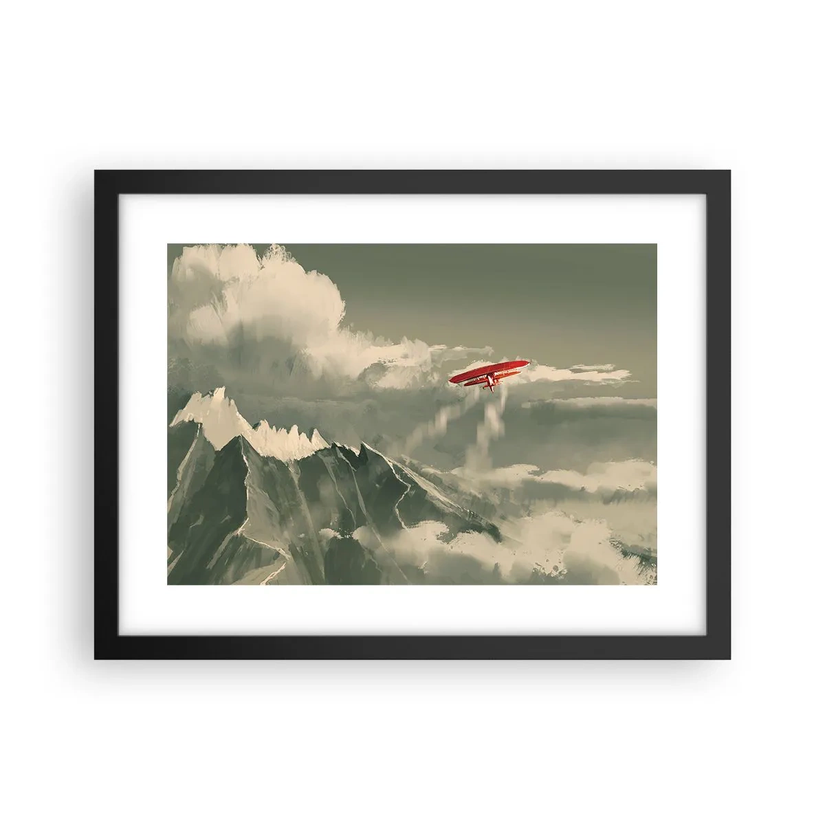 Poster in cornice nera - Pioniere senza paura - 40x30 cm