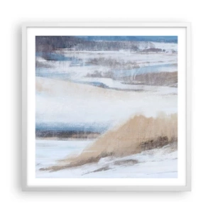 Poster in cornice bianca - Composizione invernale - 60x60 cm