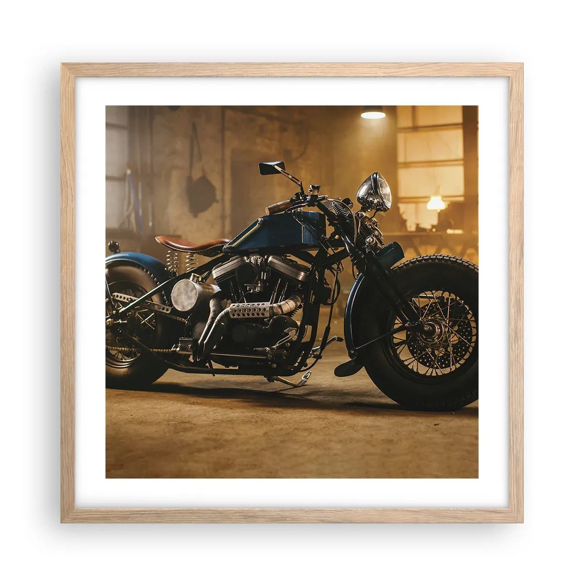 Poster in cornice rovere chiaro - Posso tutto - 50x50 cm