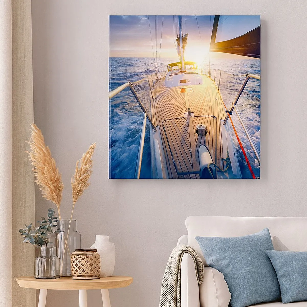 Quadro su tela - Stampe su Tela - Correndo sulle onde - 30x30 cm