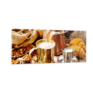 Quadro su vetro - Buona giornata! - 100x40 cm