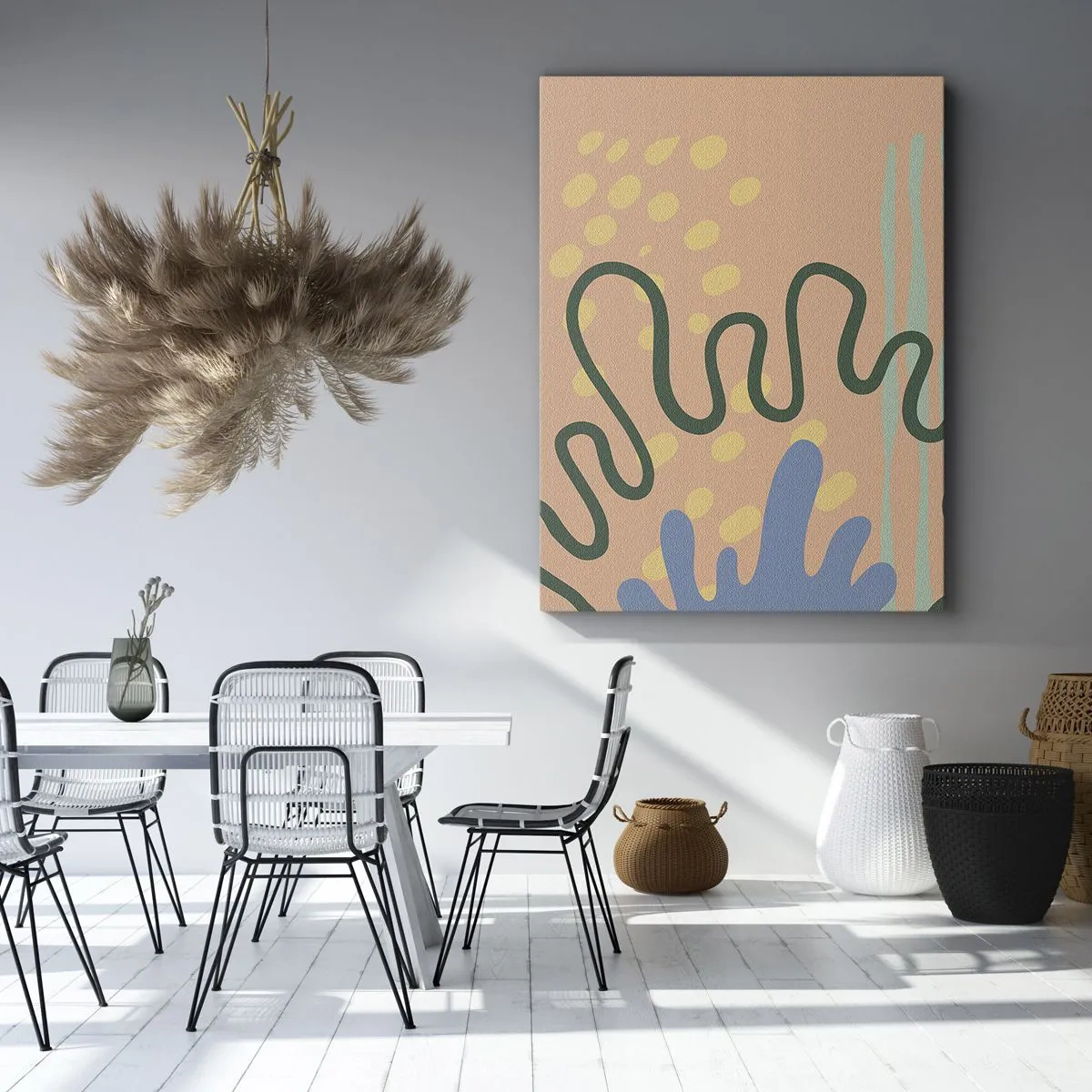 Quadro su tela - Stampe su Tela - Astrazione: varietà della natura - 45x80 cm