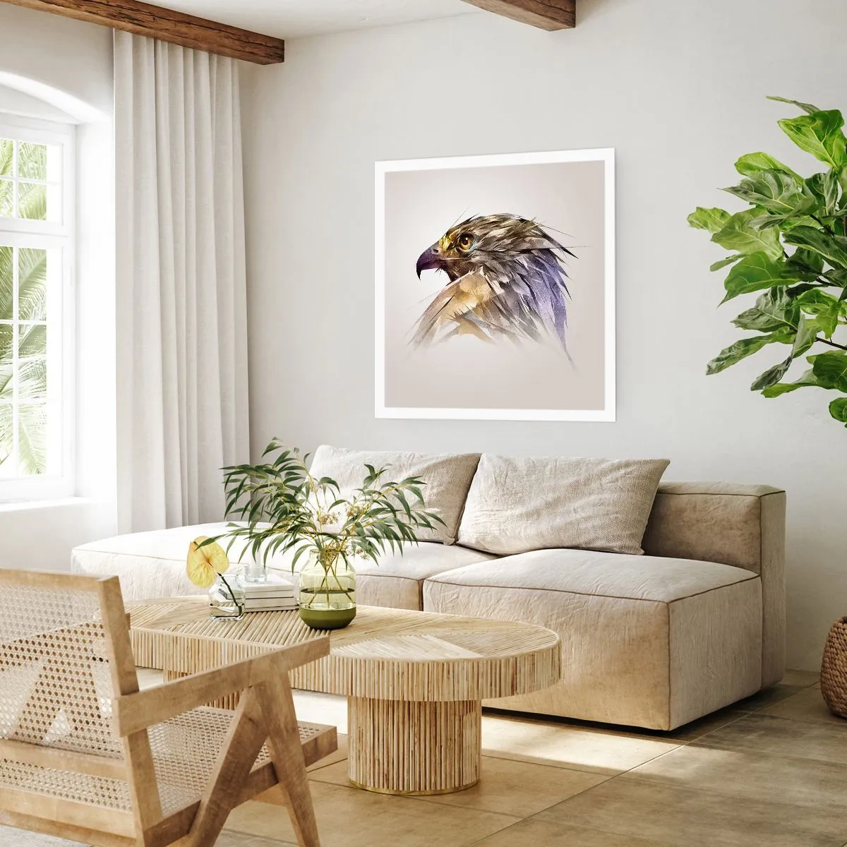 Poster - Ritratto di guerriero - 40x40 cm