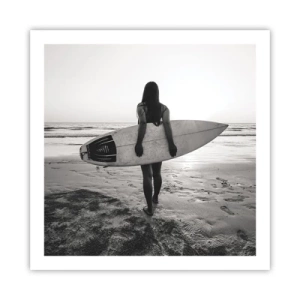 Poster - La figlia dell'onda marina - 60x60 cm