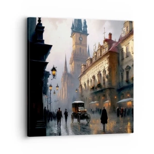 Quadro su tela - Stampe su Tela - Il fascino delle sere di Praga - 30x30 cm