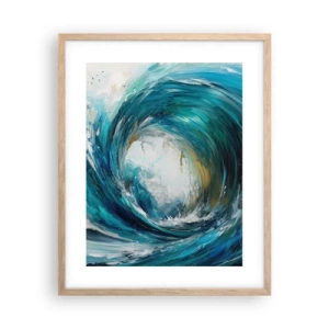 Poster in cornice rovere chiaro - Portale marino - 40x50 cm