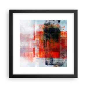 Poster in cornice nera - Composizione arroventata - 30x30 cm