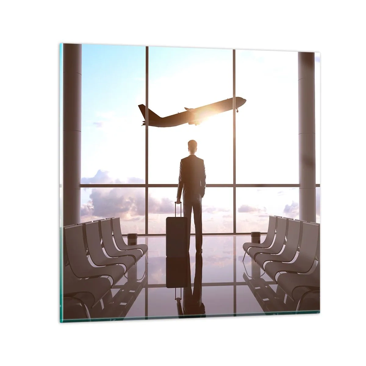 Quadro su vetro - Hai tempo, rallenta - 50x50 cm