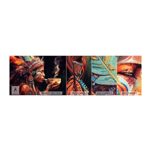 Campione Di Fotomurale Standard Eco - Rituale magico - Sciamano, indiano, Ayahuasca - 100x30 cm