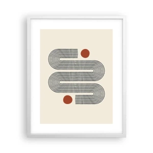 Poster in cornice bianca - Dall'inizio alla fine - 40x50 cm
