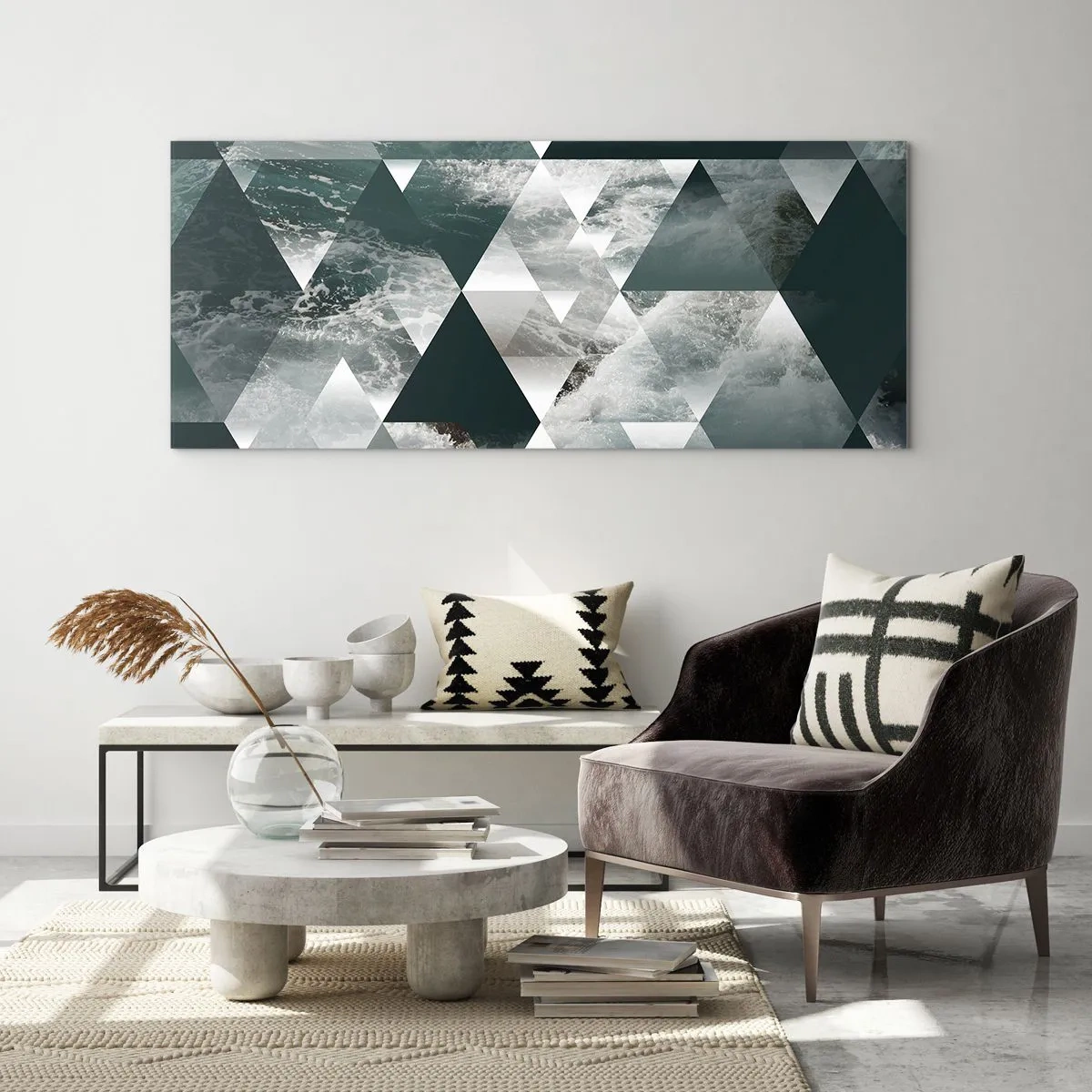 Quadro su vetro - Prospettiva di cristallo - 90x30 cm