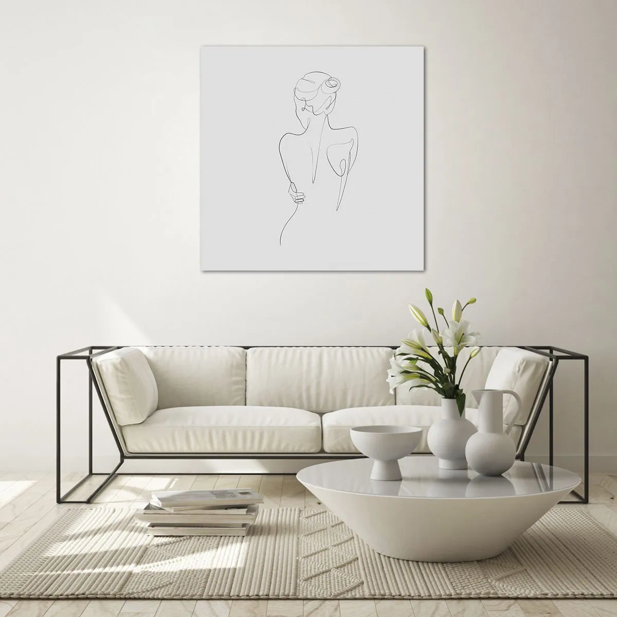 Quadro su vetro - La musica del corpo - 60x60 cm