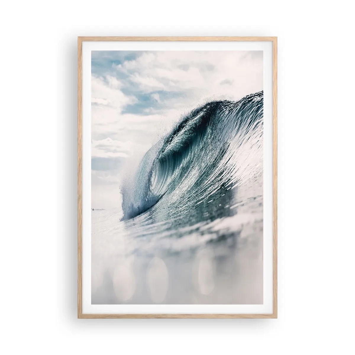 Poster in cornice rovere chiaro - Cima d'acqua - 70x100 cm