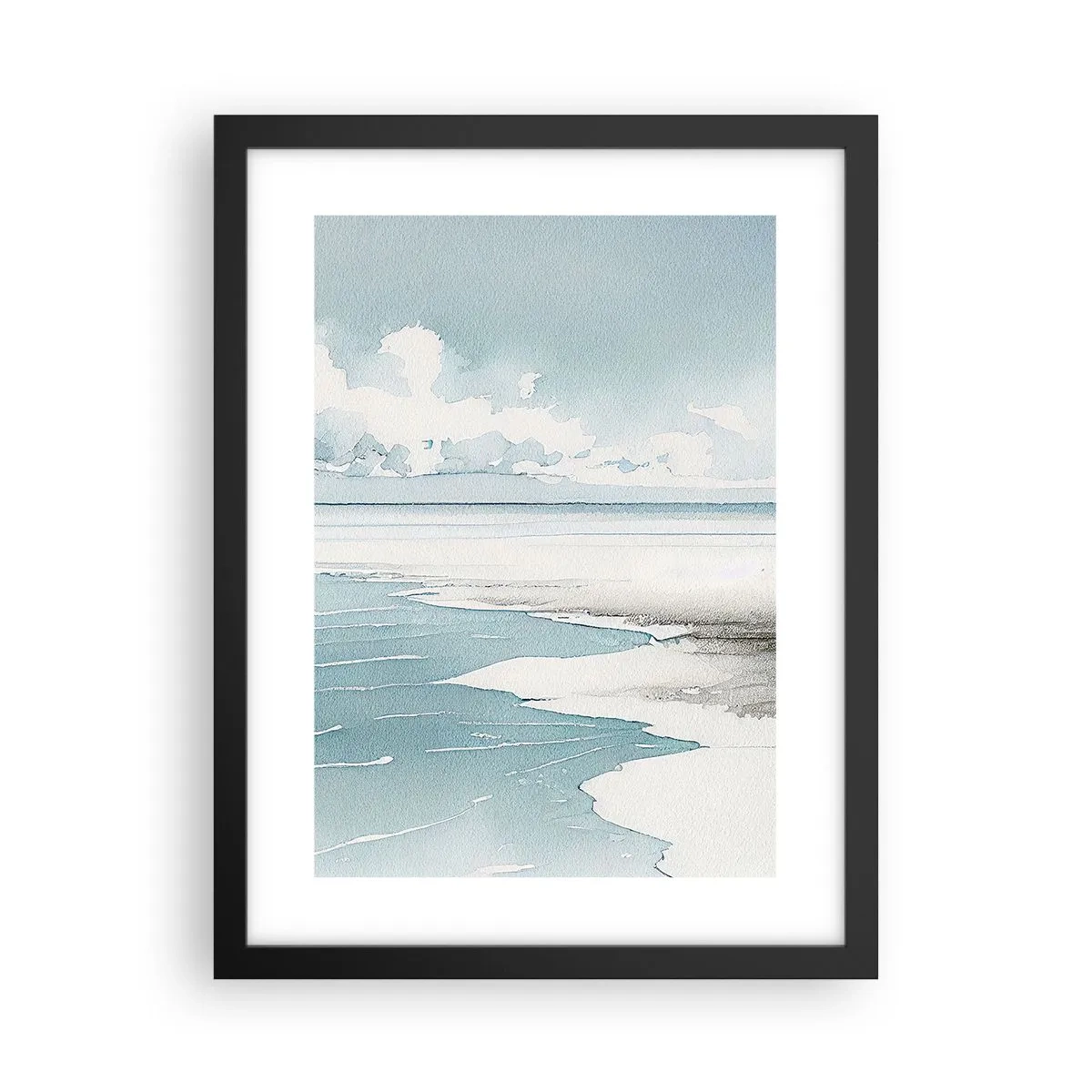 Poster in cornice nera - Marea dolce - 30x40 cm