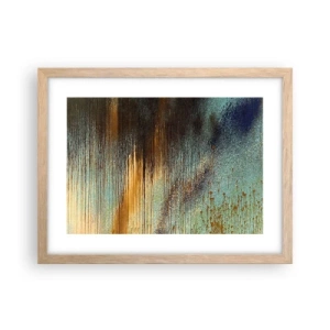 Poster in cornice rovere chiaro - Composizione cromatica non casuale - 40x30 cm