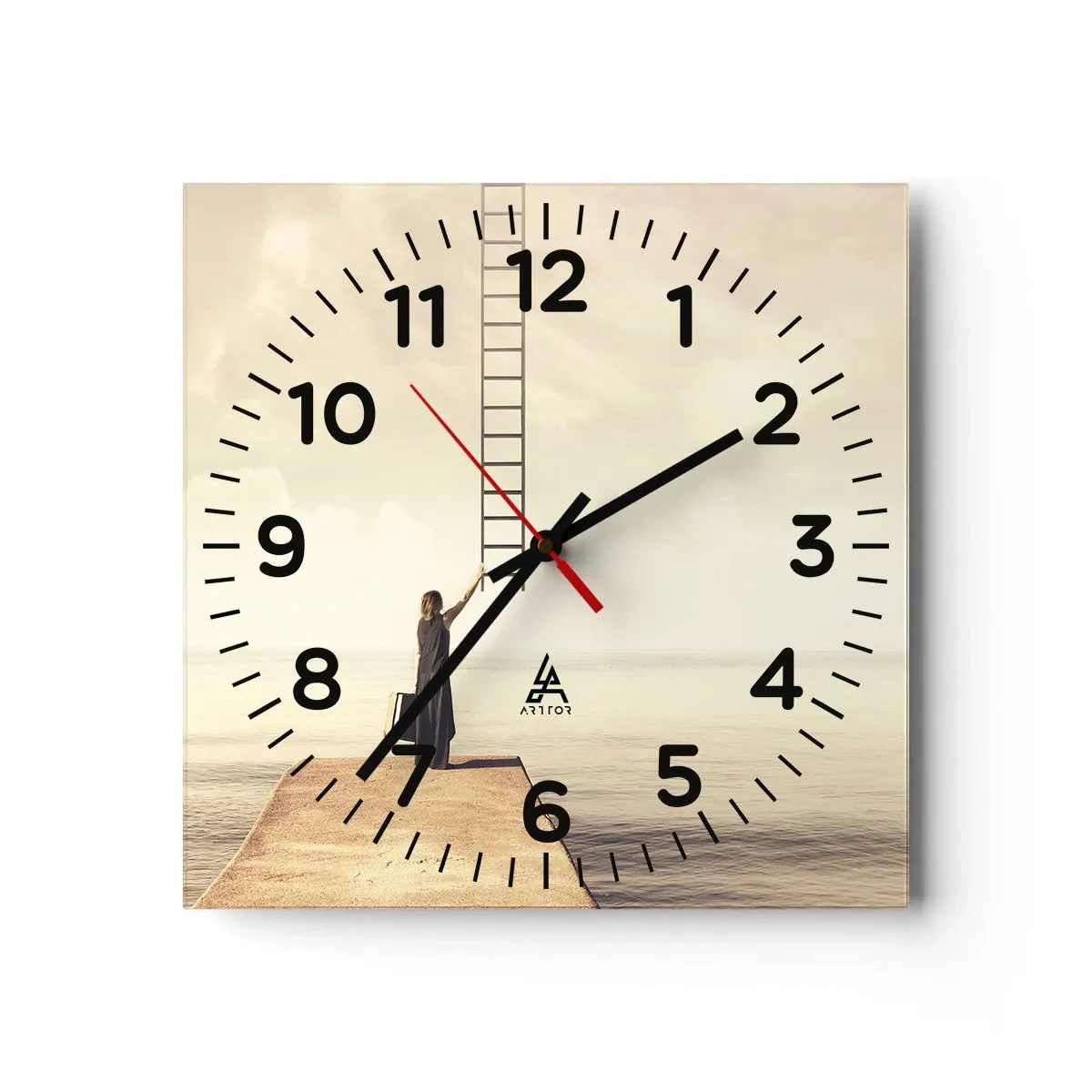 Orologio da parete - Orologio in Vetro - Viaggio magico - 30x30 cm