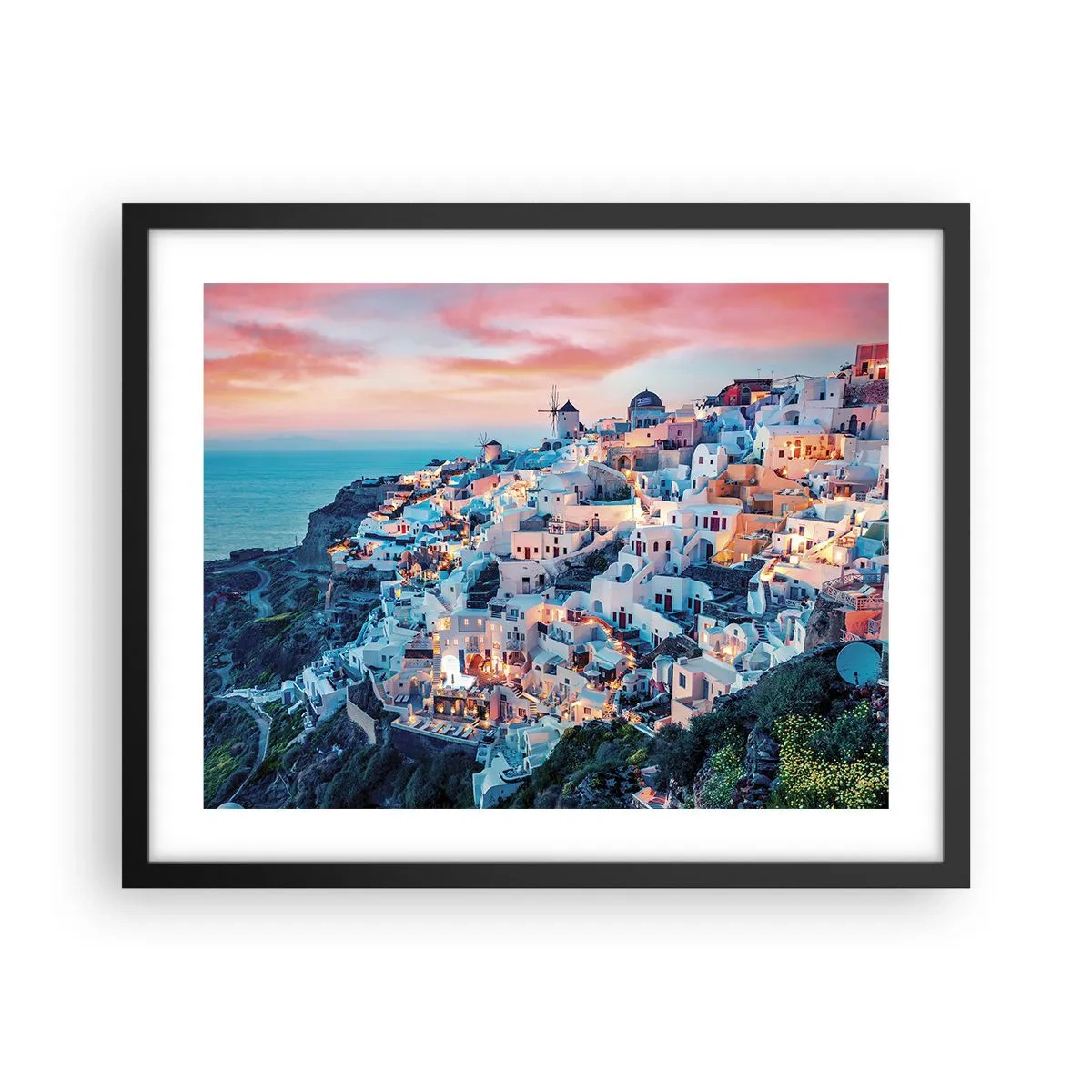 Poster in cornice nera - La tua grossa vacanza greca - 50x40 cm