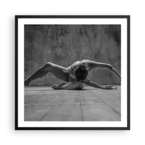 Poster in cornice nera - Simmetria ritrovata - 60x60 cm