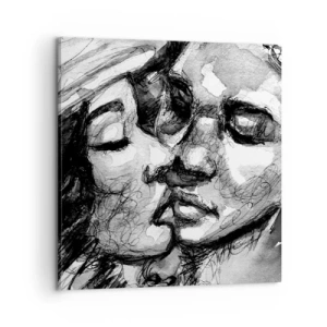 Quadro su tela - Stampe su Tela - Un attimo di tenerezza - 60x60 cm