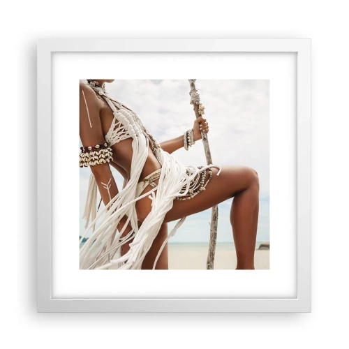 Poster in cornice bianca - La sacerdotessa del sole - 30x30 cm