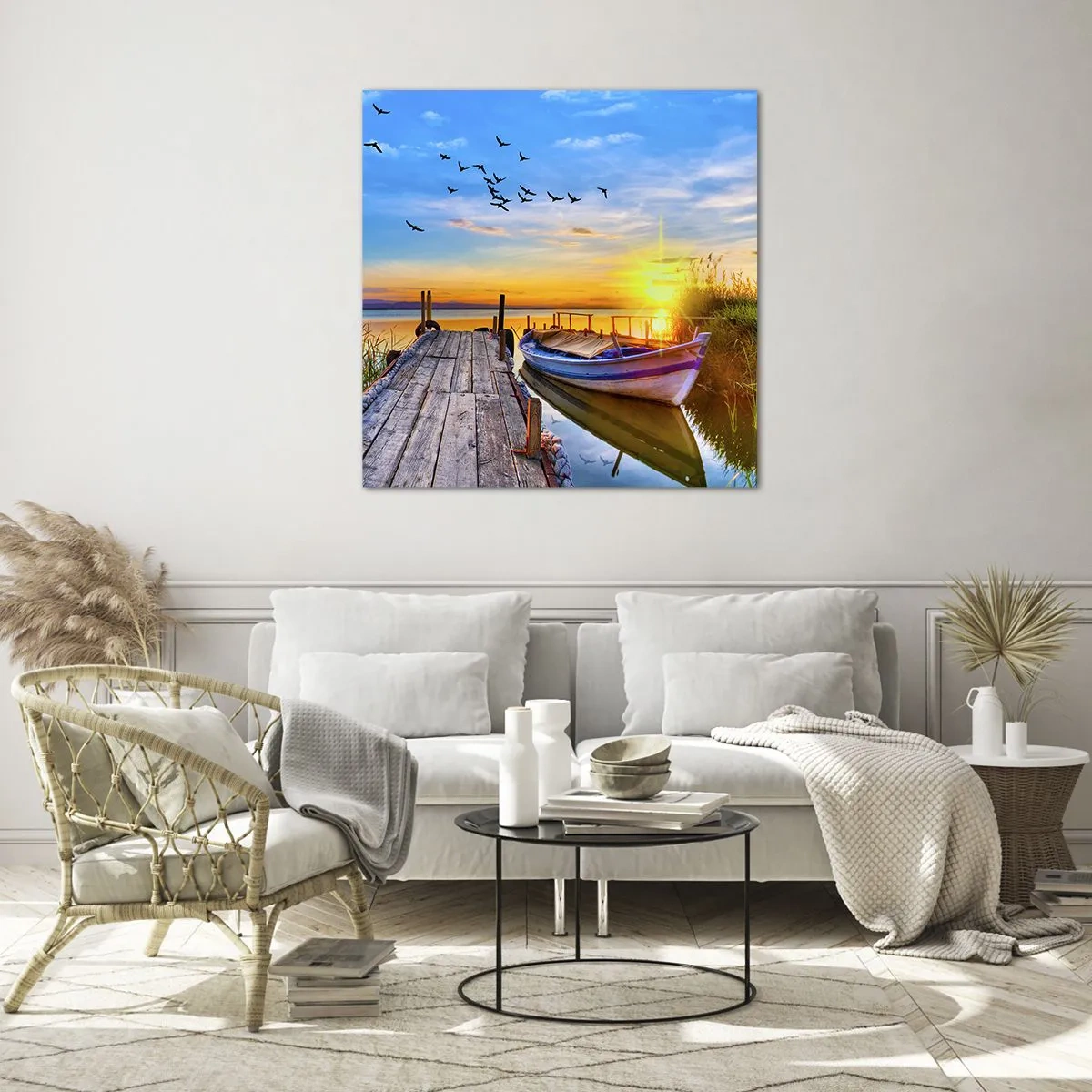 Quadro su vetro - A domani - 70x70 cm