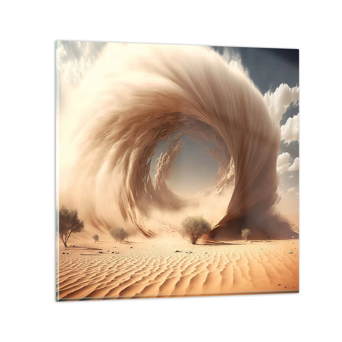 Quadro su vetro - Il portale è aperto - 40x40 cm