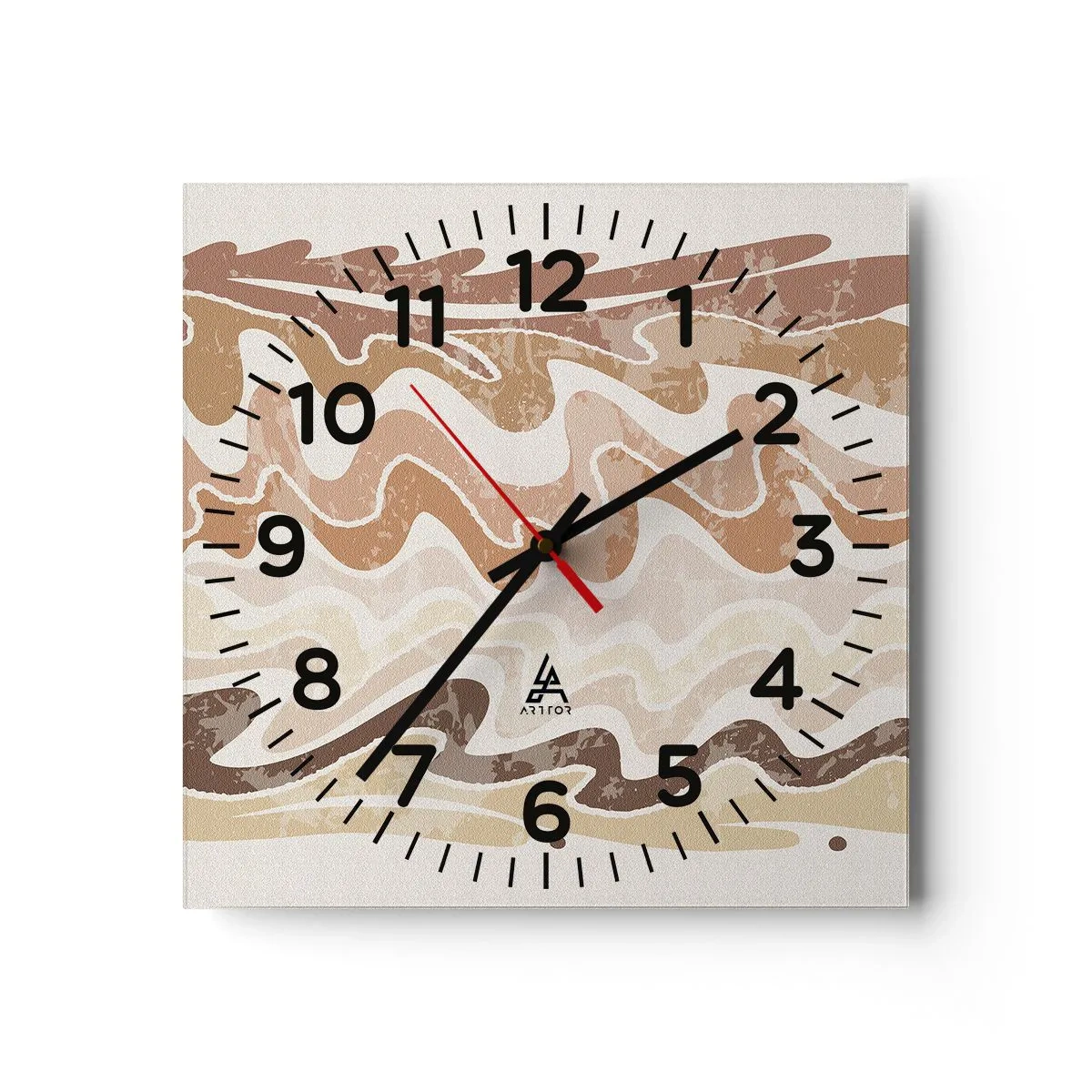 Orologio da parete - Orologio in Vetro - Buona energia - buone emozioni - 40x40 cm