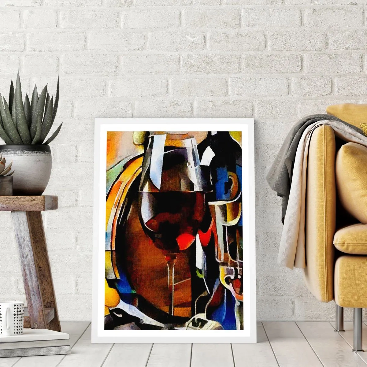 Poster in cornice bianca - E il mondo riprende colore - 61x91 cm