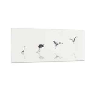 Quadro su vetro - Quattro semplici passi - 100x40 cm