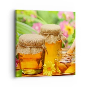 Quadro su tela - Stampe su Tela - Dolce miele di fiori - 40x40 cm