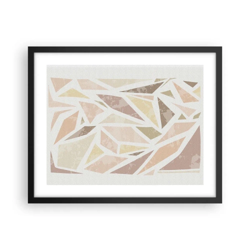 Poster in cornice nera - Composizione da vetrata - 50x40 cm