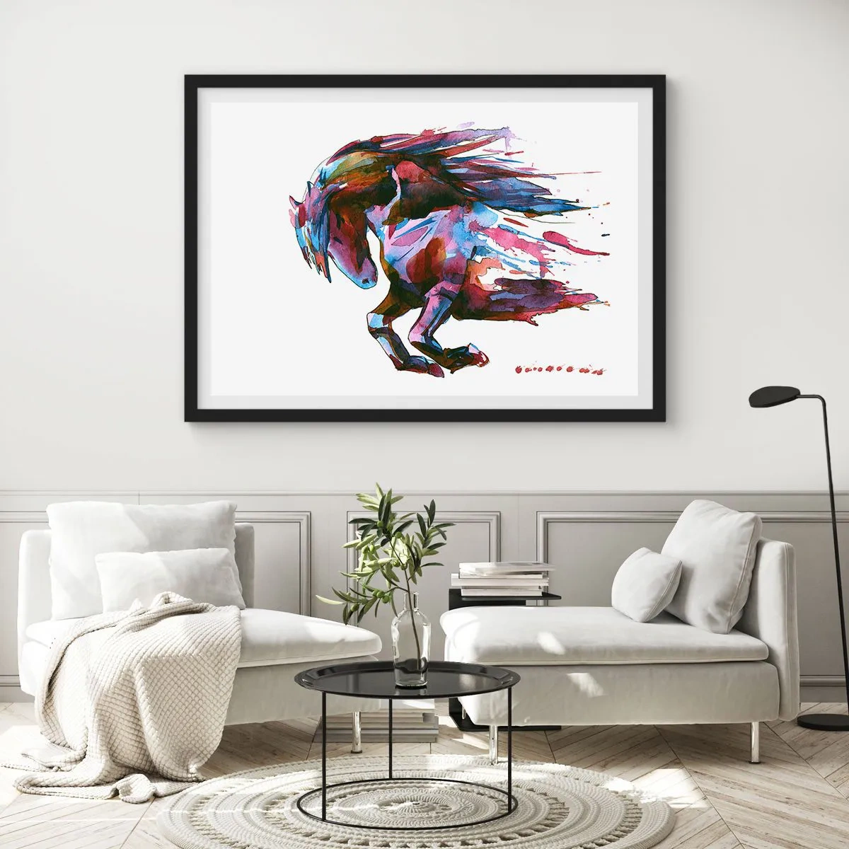 Poster in cornice nera - In estasi - 40x30 cm