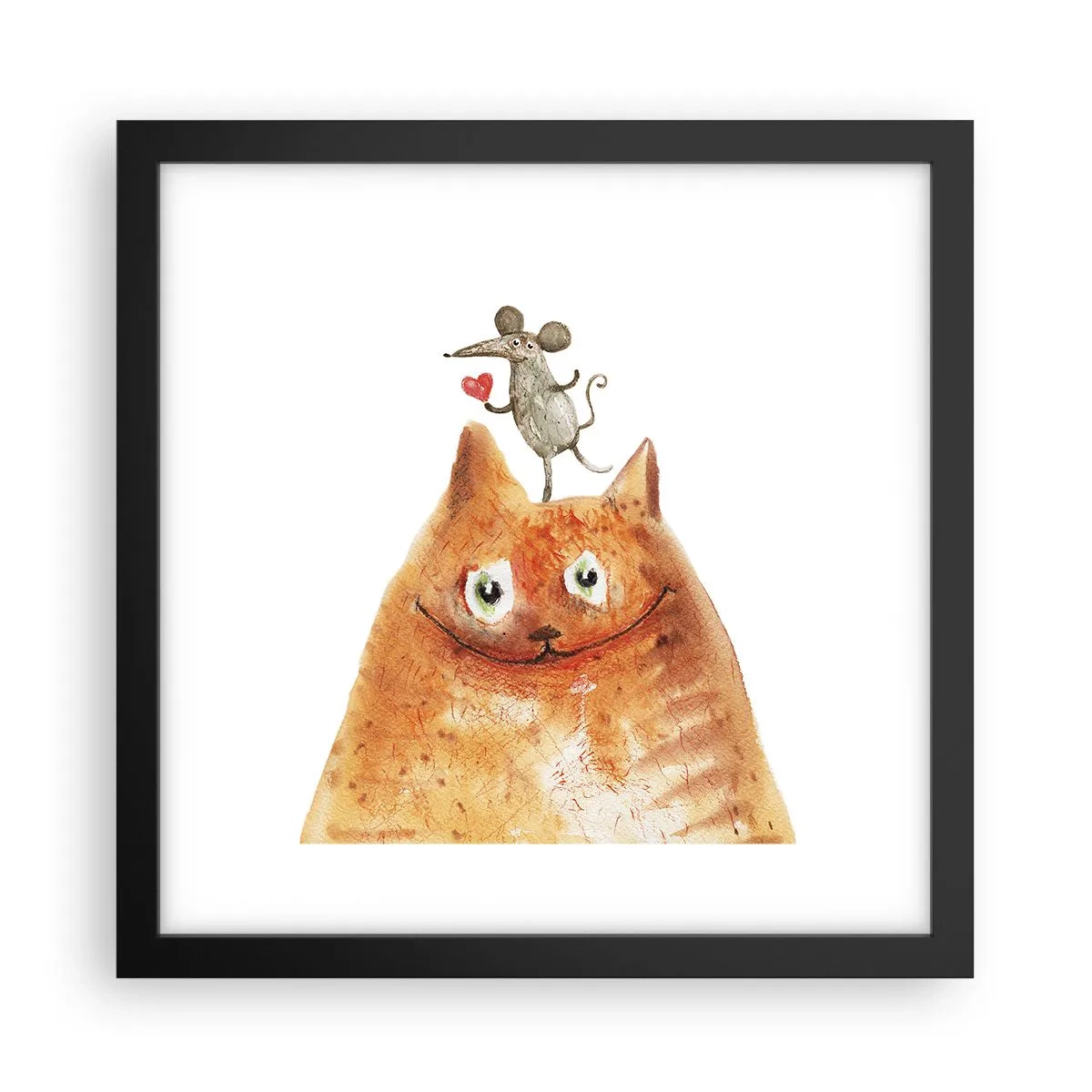 Poster in cornice nera - I paradossi dell'amore - 30x30 cm