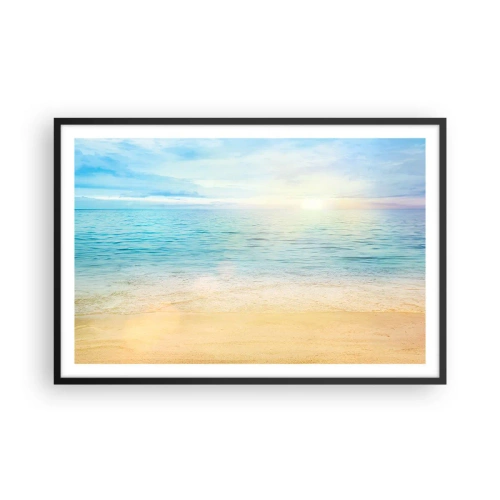 Poster in cornice nera - Il grande blu - 91x61 cm