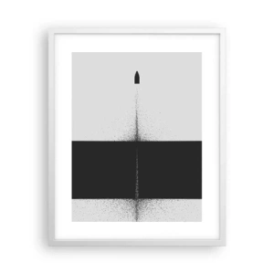 Poster in cornice bianca - Dritto allo scopo - 40x50 cm