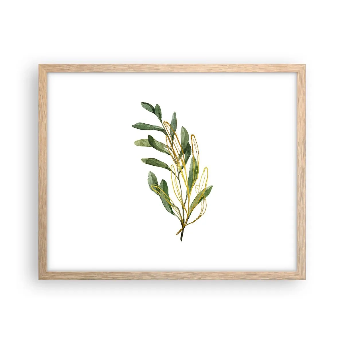 Poster in cornice rovere chiaro - Tutto ciò che è buono - 50x40 cm