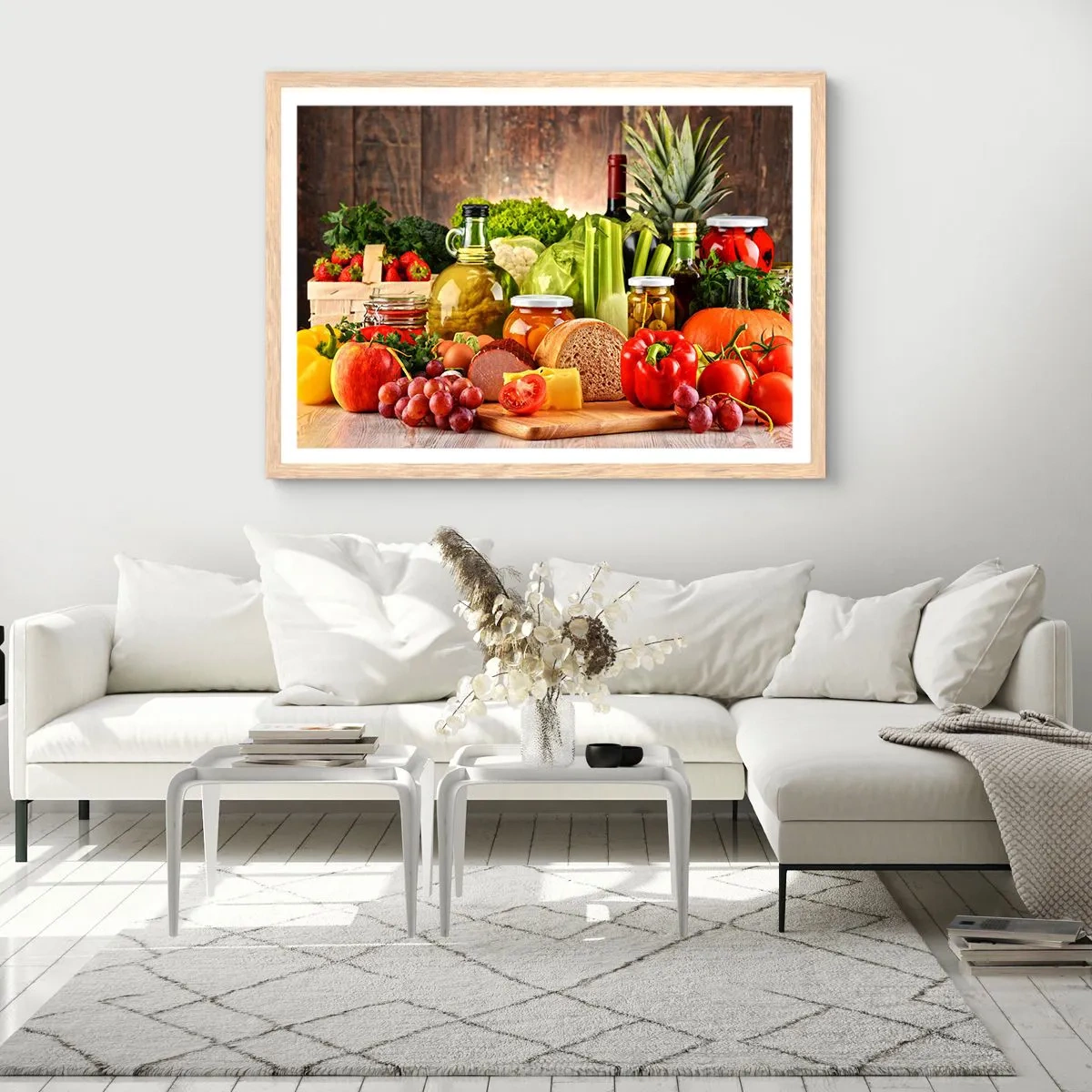 Poster in cornice rovere chiaro - Affumicati, arrostiti, marinati - 91x61 cm