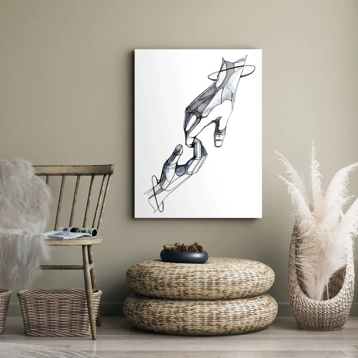 Quadro su tela - Stampe su Tela - Buon gesto - 55x100 cm