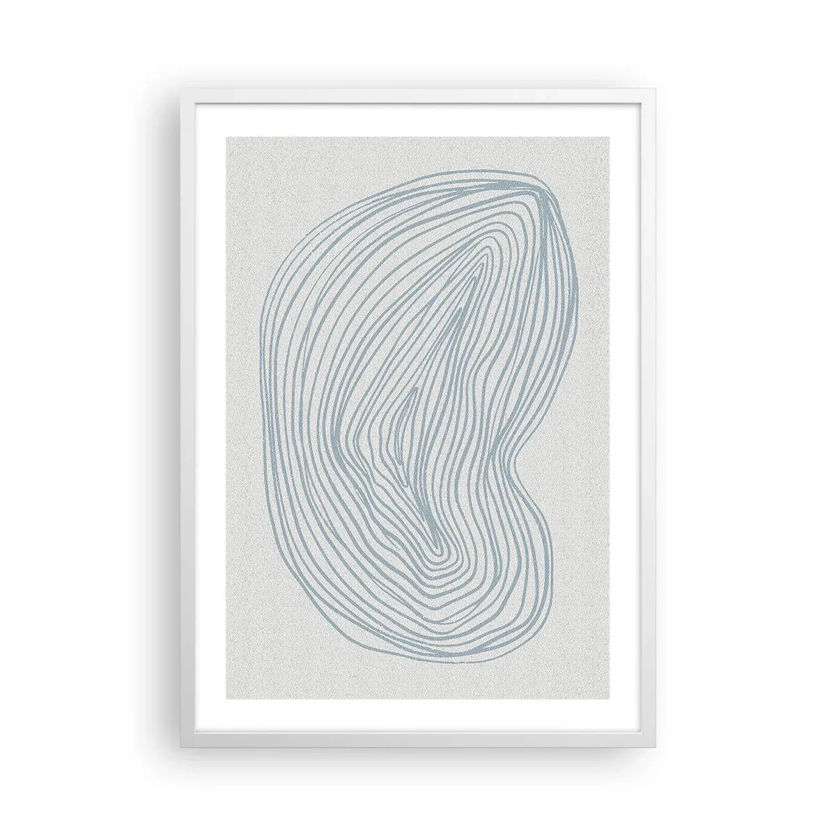 Poster in cornice bianca - Il sorriso di una goccia - 50x70 cm