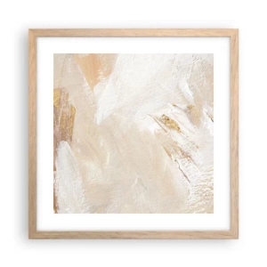 Poster in cornice rovere chiaro - Composizione pastello - 40x40 cm