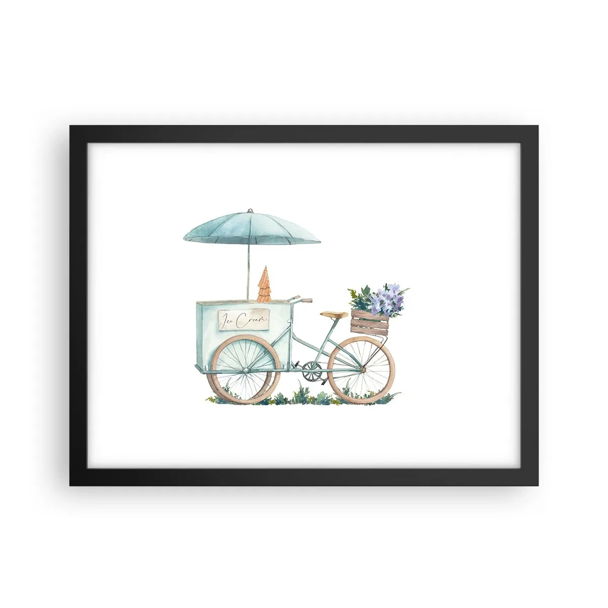 Poster in cornice nera - Dolce ricordo d'estate - 40x30 cm