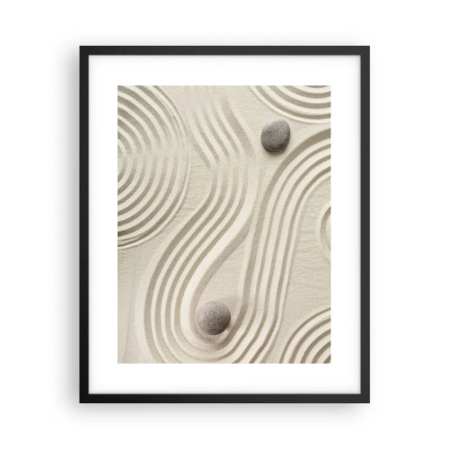 Poster in cornice nera - Il tocco del calore - 40x50 cm