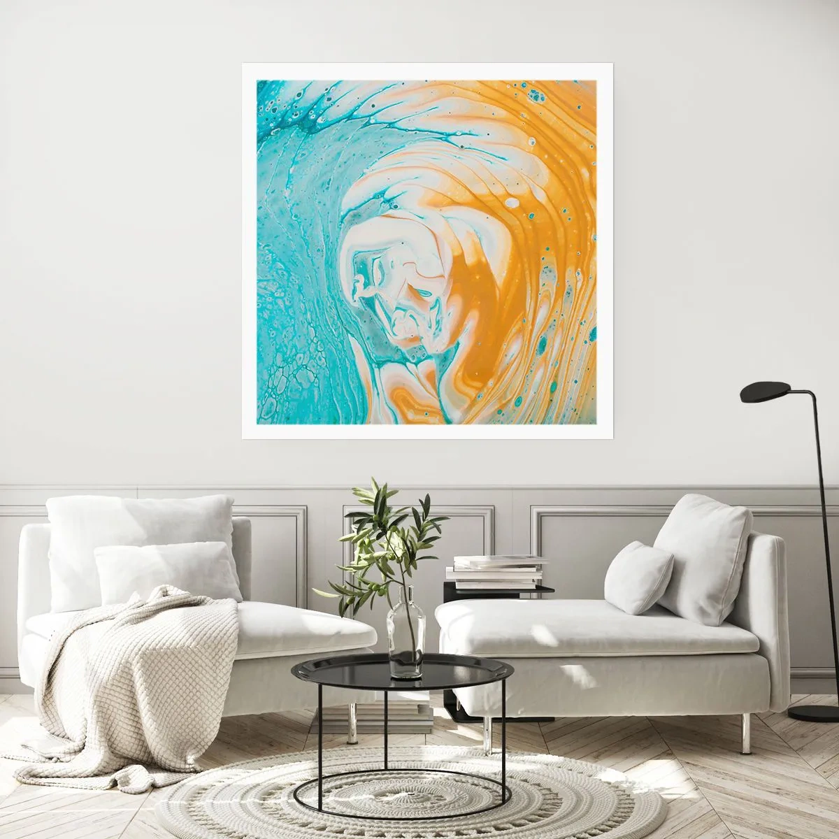 Poster - Vortice pastello - 60x60 cm