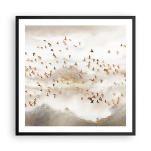 Poster in cornice nera - È giunto il momento... - 60x60 cm